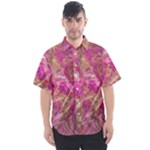 Pink blend Men s Short Sleeve Shirt