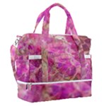 Pink blend Sports Shoulder Bag with Shoes Compartment