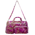 Pink blend Sports Gym Duffle Bag with Shoe Compartment