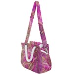 Pink blend Rope Handles Shoulder Strap Bag