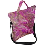 Pink blend Fold Over Handle Tote Bag