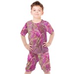 Pink blend Kids  T-Shirt and Shorts Set