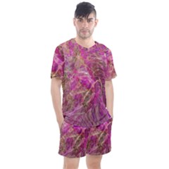Men s Mesh T-Shirt and Shorts Set 