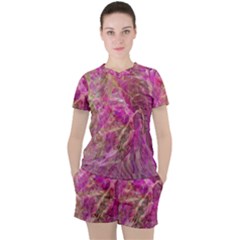Women s Mesh T-Shirt and Shorts Set 