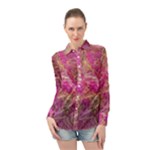 Pink blend Long Sleeve Chiffon Shirt