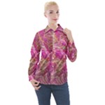 Pink blend Women s Long Sleeve Pocket Shirt