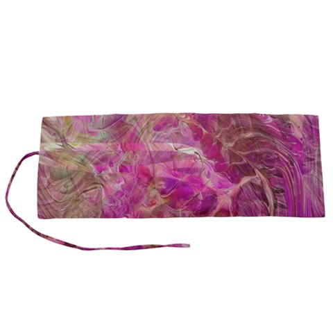 Pink blend Roll Up Canvas Pencil Holder (S) from ArtsNow.com