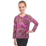Pink blend Kids  Long Mesh T-Shirt