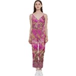 Pink blend V-Neck Camisole Jumpsuit