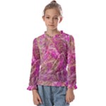 Pink blend Kids  Frill Detail T-Shirt