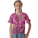 Pink blend Kids  Cuff Sleeve Scrunch Bottom T-Shirt
