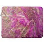 Pink blend 17  Vertical Laptop Sleeve Case With Pocket