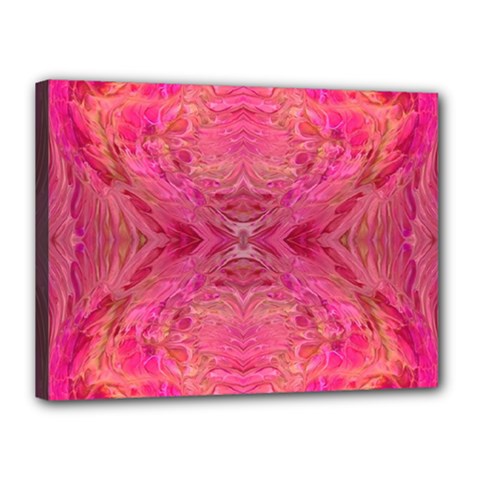 Pink Pour  Canvas 16  x 12  (Stretched) from ArtsNow.com