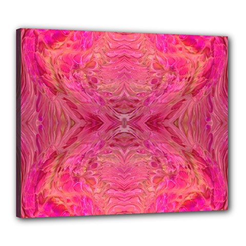 Pink Pour  Canvas 24  x 20  (Stretched) from ArtsNow.com
