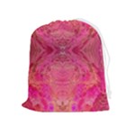 Pink Pour  Drawstring Pouch (XL)