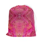 Pink Pour  Drawstring Pouch (2XL)