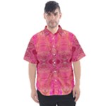 Pink Pour  Men s Short Sleeve Shirt