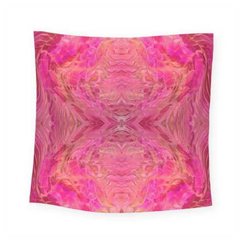 Pink Pour  Square Tapestry (Small) from ArtsNow.com