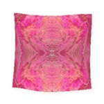 Pink Pour  Square Tapestry (Small)