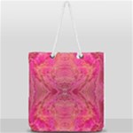 Pink Pour  Full Print Rope Handle Tote (Large)