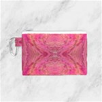Pink Pour  Canvas Cosmetic Bag (Small)