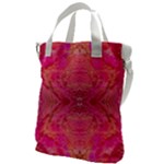 Pink Pour  Canvas Messenger Bag