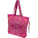 Pink Pour  Drawstring Tote Bag