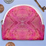 Pink Pour  Horseshoe Style Canvas Pouch