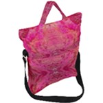 Pink Pour  Fold Over Handle Tote Bag