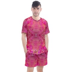 Men s Mesh T-Shirt and Shorts Set 