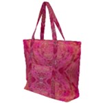 Pink Pour  Zip Up Canvas Bag