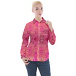 Pink Pour  Women s Long Sleeve Pocket Shirt