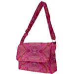 Pink Pour  Full Print Messenger Bag (L)