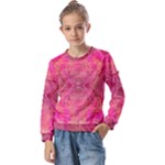 Pink Pour  Kids  Long Sleeve T-Shirt with Frill 
