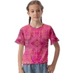 Pink Pour  Kids  Cuff Sleeve Scrunch Bottom T-Shirt