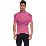 Pink Pour  Men s Short Sleeve Cycling Jersey