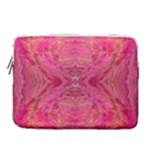 Pink Pour  14  Vertical Laptop Sleeve Case With Pocket