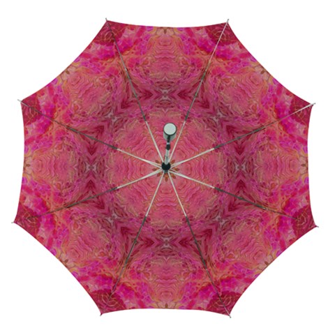Pink Pour  Automatic Folding Umbrella with Case (Medium) from ArtsNow.com