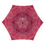 Pink Pour  Automatic Folding Umbrella with Case (Small)