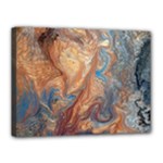 Blue flow Canvas 16  x 12  (Stretched)