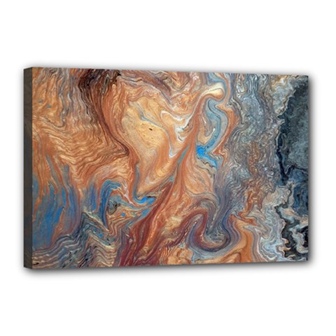 Blue flow Canvas 18  x 12  (Stretched) from ArtsNow.com