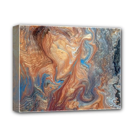 Blue flow Deluxe Canvas 14  x 11  (Stretched) from ArtsNow.com