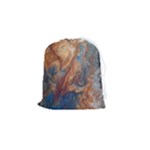 Blue flow Drawstring Pouch (Small)