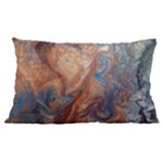 Blue flow 24 x16  Lumbar Throw Cushion Case (Two Sides)