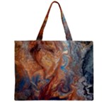 Blue flow Zipper Mini Tote Bag