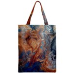 Blue flow Zipper Classic Tote Bag