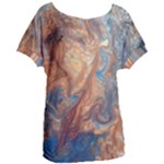 Blue flow Women s Oversized T-Shirt
