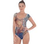 Blue flow Short Sleeve Leotard 
