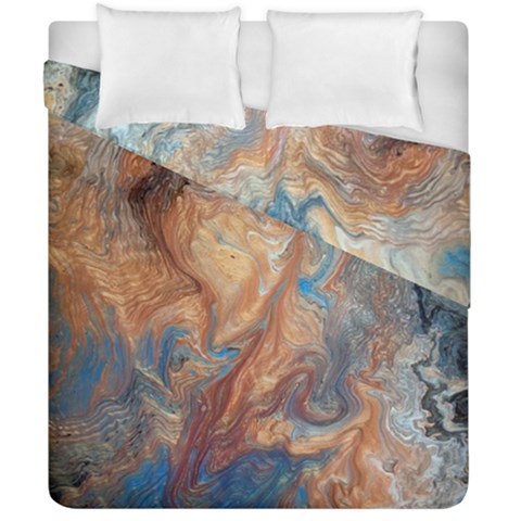 Blue flow Duvet Cover Double Side (California King Size) from ArtsNow.com
