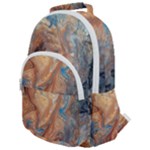 Blue flow Rounded Multi Pocket Backpack